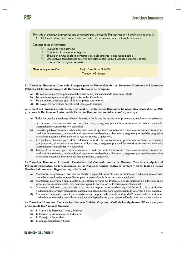 OFERTA ÚNICA - Exámenes Explicados Tipo Test Oposición Guardia Civil 2024