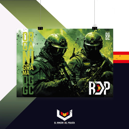 Póster Organigrama Dirección General de la Guardia Civil