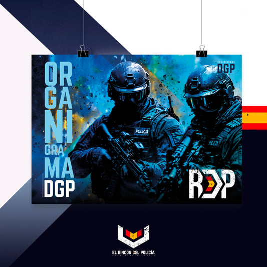 Póster Organigrama Dirección General de la Policía - Orden DGP 2025