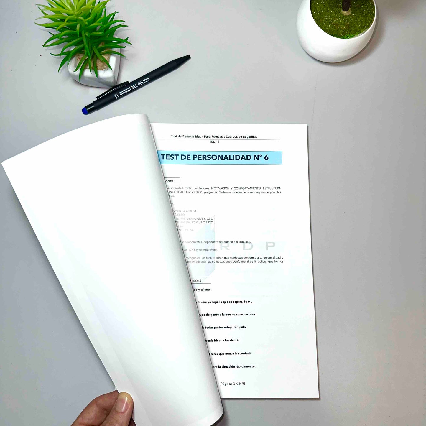 Libro de Test de Personalidad para Policía