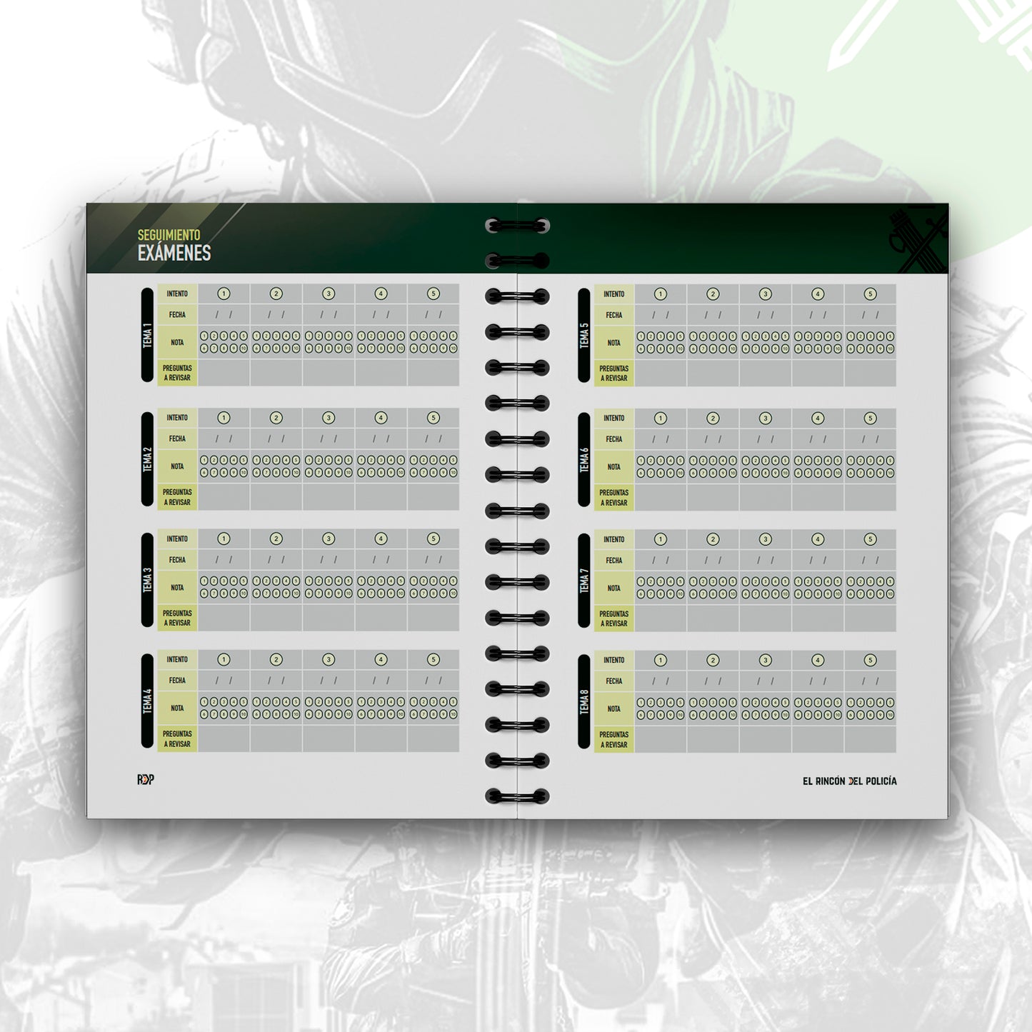 Agenda Oposición Guardia Civil 2026