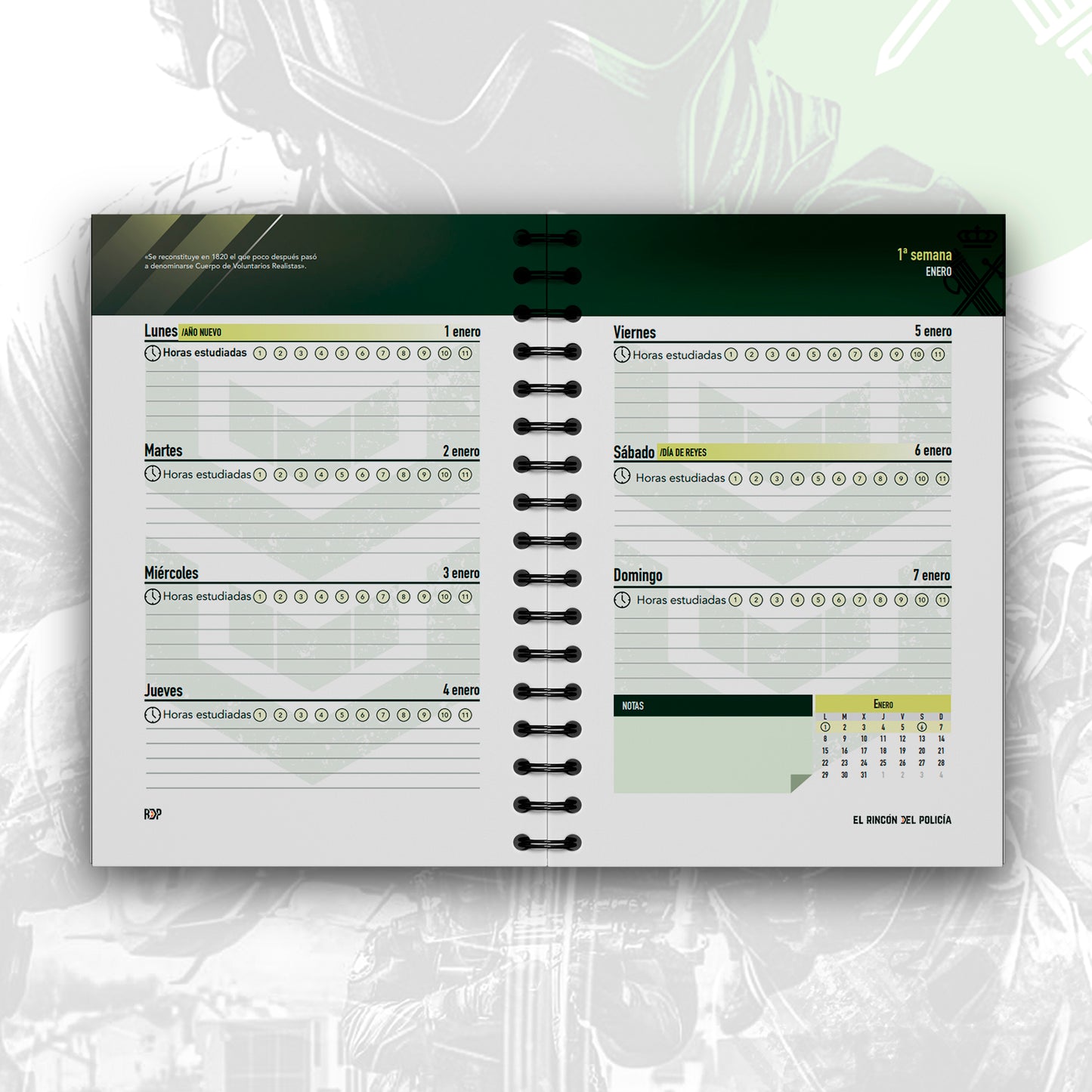 Agenda Oposición Guardia Civil 2026
