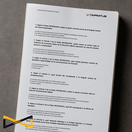 MEGA INFINITUS - Genera Test PDF Oposición Policía Nacional