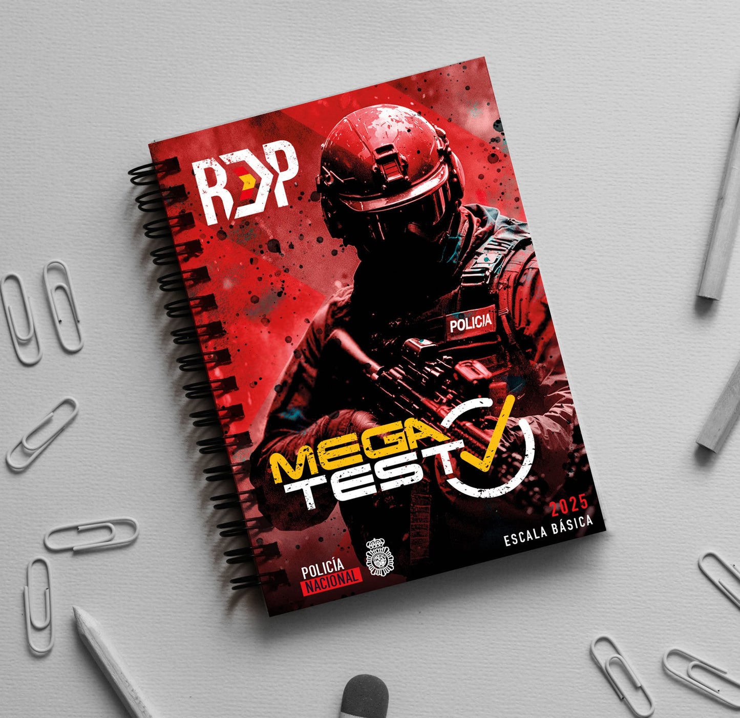 MEGATEST. Libro de exámenes tipo test por tema Oposición Policía Nacional