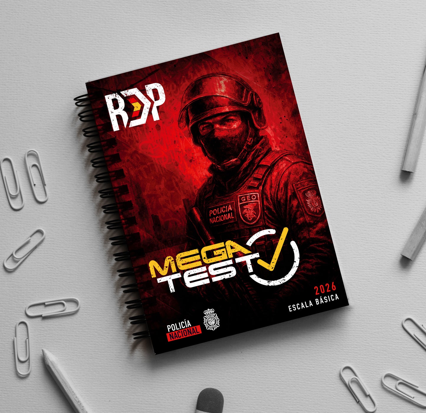 Libro de exámenes tipo test por tema Oposición Policía Nacional