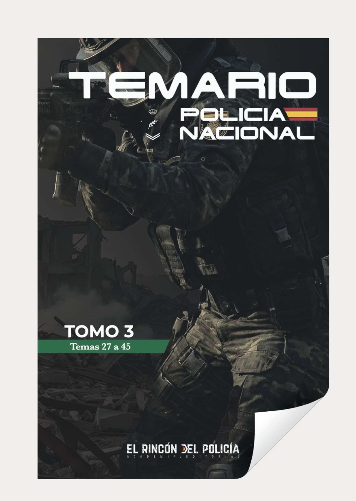 Portada tomo 3 Temario policia nacional